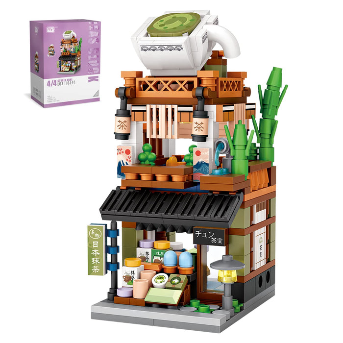 Japanese street view Mocha shop Building Blocks(379pcs)