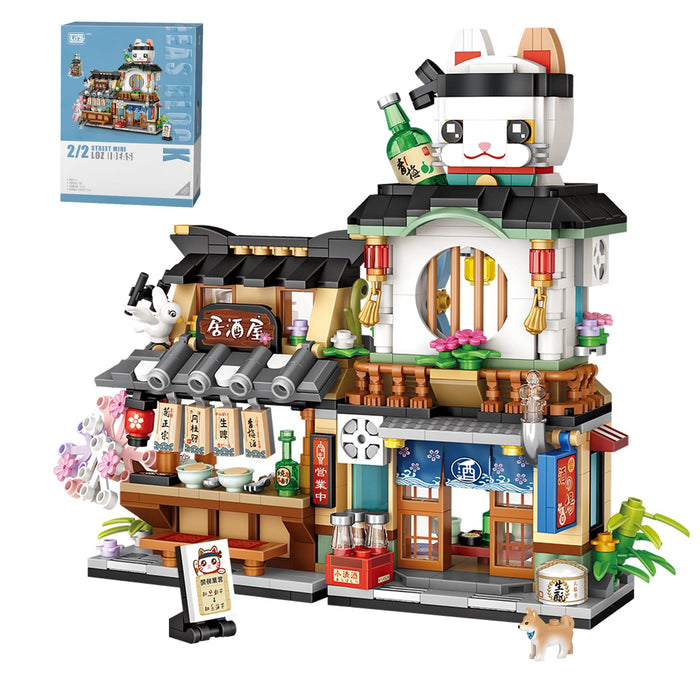 Japanese Street View Izakaya Store Building Blocks(789pcs)