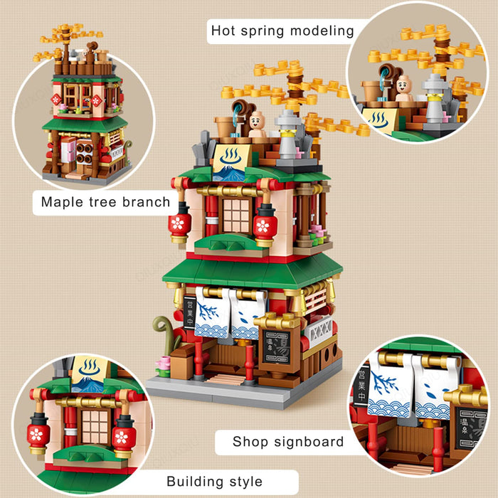 Japanese Street View Hot Spring Store（399pcs）