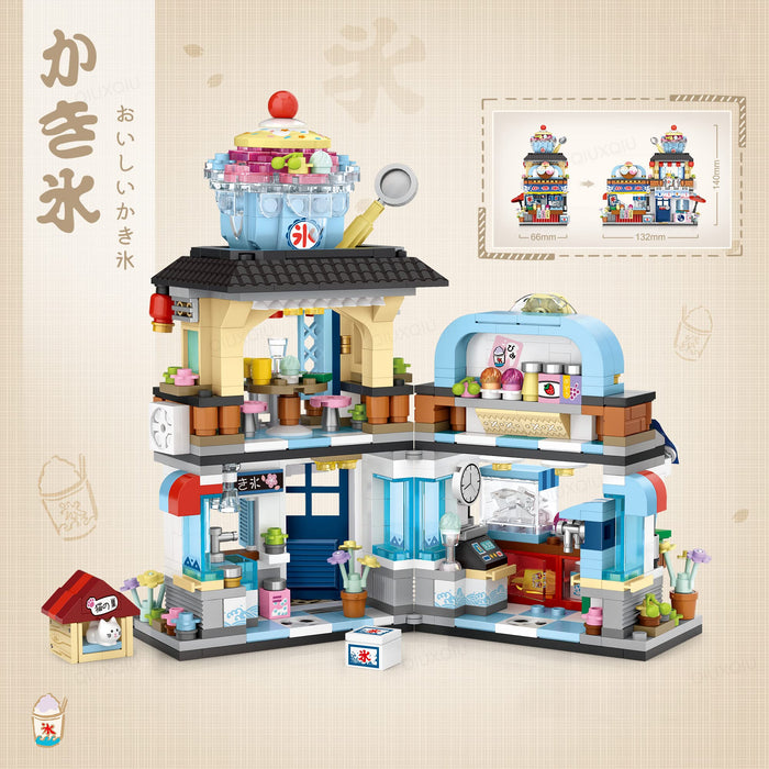 Japanese Street View Ice Drink Store Buliding Blocks(789pcs)