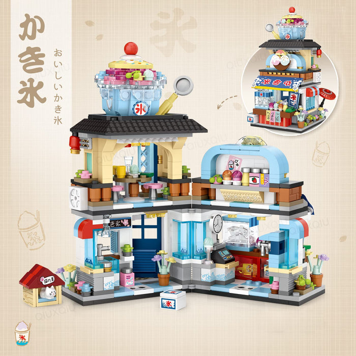 Japanese Street View Ice Drink Store Buliding Blocks(789pcs)