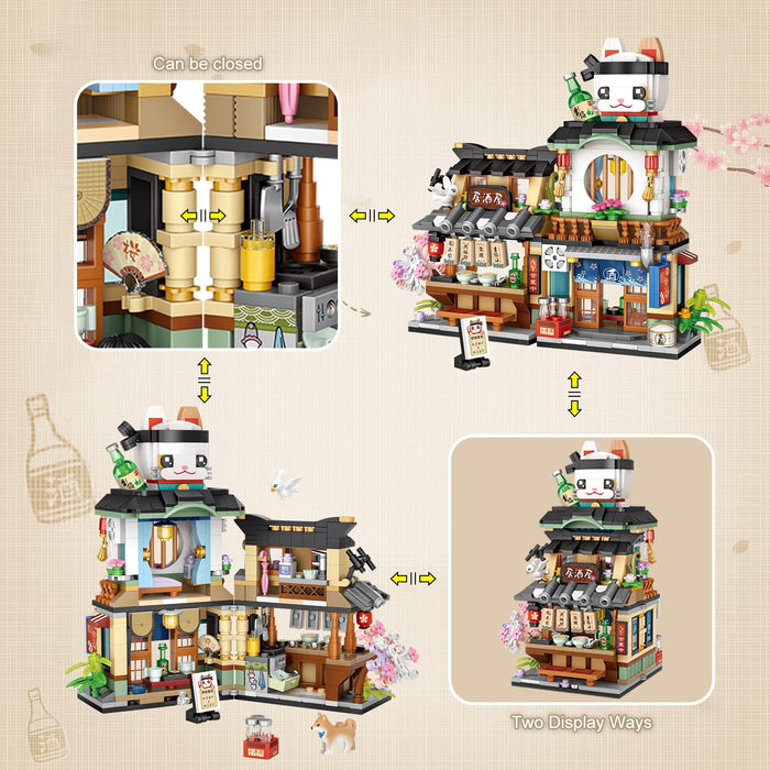 Japanese Street View Izakaya Store Building Blocks(789pcs)