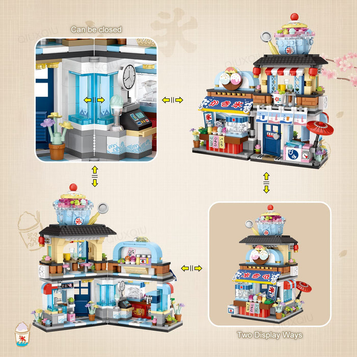 Japanese Street View Ice Drink Store Buliding Blocks(789pcs)