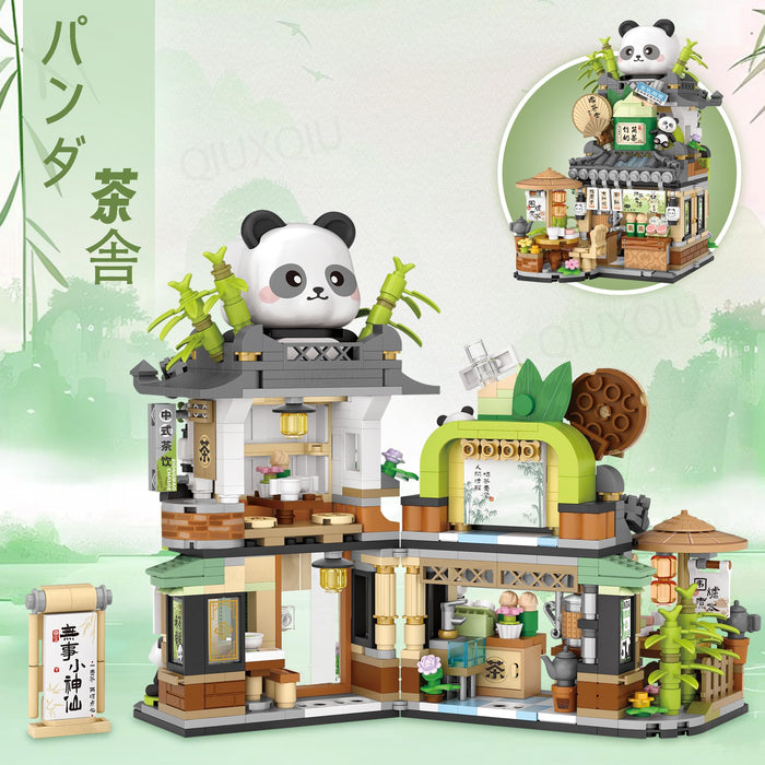 Panda Teahouse Building Blocks（860pcs）