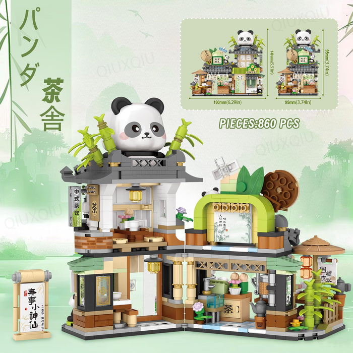 Panda Teahouse Building Blocks（860pcs）