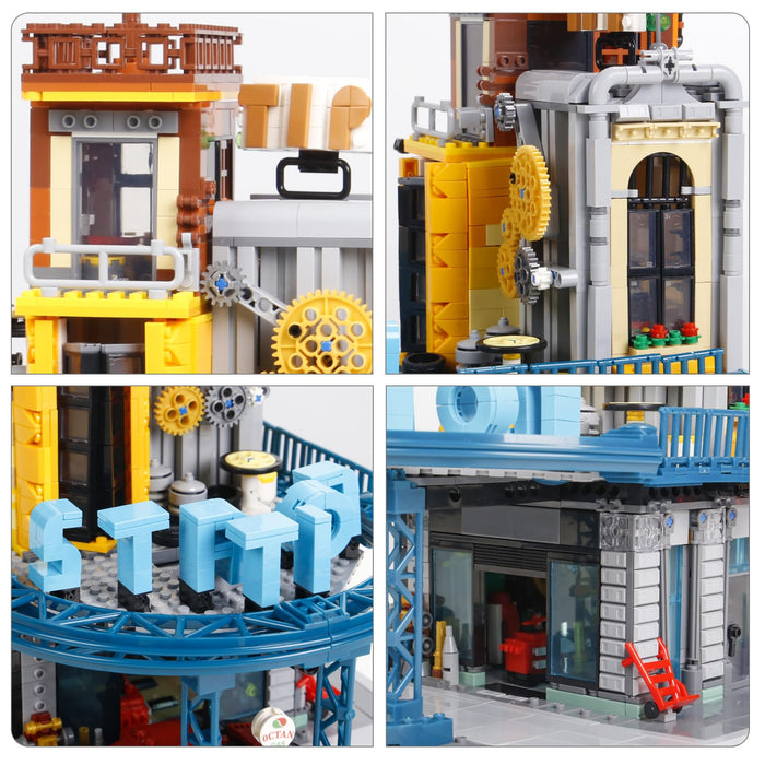 City Serving Station Mini Building Blocks Toys 1859PCS