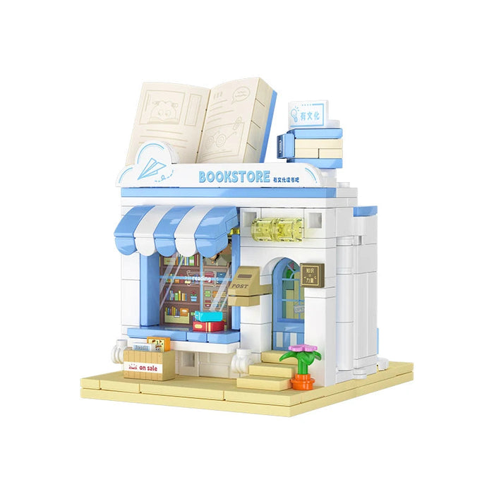 Pet Candy Bakery Book Folding Micro City Building Sets