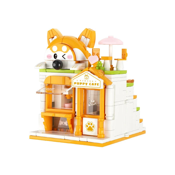 Pet Candy Bakery Book Folding Micro City Building Sets