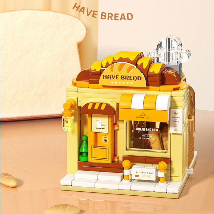 Pet Candy Bakery Book Folding Micro City Building Sets